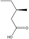 (R)-3-Methylvaleric acid Struktur