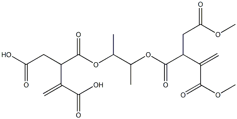 3,3'-[1,2-Dimethylethylenebis(oxycarbonyl)]bis(1-butene-2,4-dicarboxylic acid dimethyl) ester Struktur