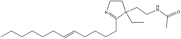 1-[2-(Acetylamino)ethyl]-2-(5-dodecenyl)-1-ethyl-2-imidazoline-1-ium Struktur