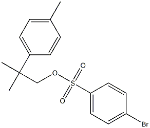 4-Bromobenzenesulfonic acid 2-methyl-2-(4-methylphenyl)propyl ester Struktur