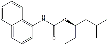 [R,(-)]-5-Methyl-3-hexanol N-(1-naphtyl)carbamate Struktur