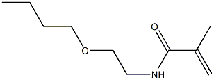 N-(2-Butoxyethyl)methacrylamide Struktur