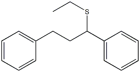 1,3-Diphenyl-3-(ethylthio)propane Struktur