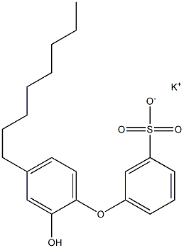 2'-Hydroxy-4'-octyl[oxybisbenzene]-3-sulfonic acid potassium salt Struktur