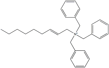 (2-Nonenyl)tribenzylaminium Struktur