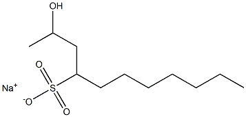 2-Hydroxyundecane-4-sulfonic acid sodium salt Struktur