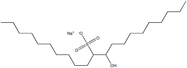 10-Hydroxyhenicosane-11-sulfonic acid sodium salt Struktur