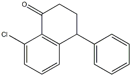 3,4-Dihydro-8-chloro-4-(phenyl)naphthalen-1(2H)-one Struktur