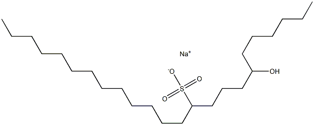 7-Hydroxytetracosane-11-sulfonic acid sodium salt Struktur