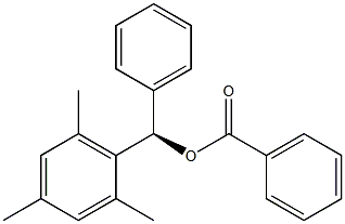 (+)-Benzoic acid (R)-phenyl(2,4,6-trimethylphenyl)methyl ester Struktur