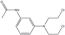 3'-[Bis(2-chloroethyl)amino]acetanilide Struktur