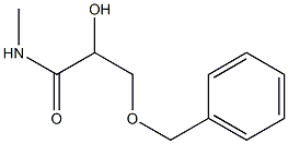 N-Methyl-2-hydroxy-3-(benzyloxy)propanamide Struktur