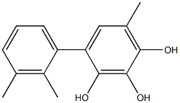 4-(2,3-Dimethylphenyl)-6-methylbenzene-1,2,3-triol Struktur