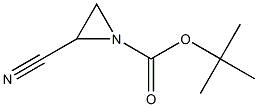 1-tert-Butoxycarbonylaziridine-2-carbonitrile Struktur