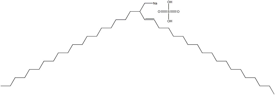 Sulfuric acid 2-nonadecyl-3-henicosenyl=sodium ester salt Struktur