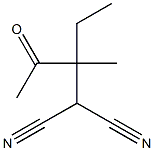 2-(1-Ethyl-1-methyl-2-oxopropyl)propanedinitrile Struktur