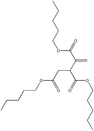 3-Butene-1,2,3-tricarboxylic acid tripentyl ester Struktur