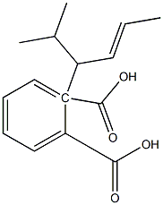 (+)-Phthalic acid hydrogen 1-[(S)-2-methyl-4-hexene-3-yl] ester Struktur