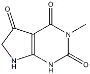 3-Methyl-7H-pyrrolo[2,3-d]pyrimidine-2,4,5(1H,3H,6H)-trione Struktur