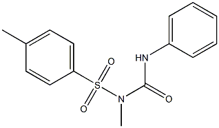 1-(4-Methylphenylsulfonyl)-1-methyl-3-phenylurea Struktur