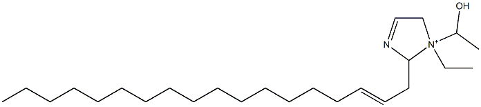 1-Ethyl-1-(1-hydroxyethyl)-2-(2-octadecenyl)-3-imidazoline-1-ium Struktur