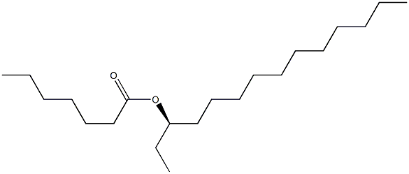 (+)-Heptanoic acid (R)-1-ethyldodecyl ester Struktur