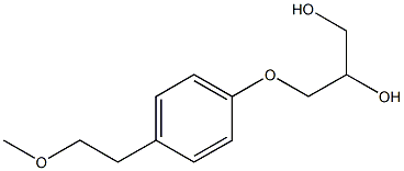 3-[4-(2-Methoxyethyl)phenoxy]propane-1,2-diol Struktur