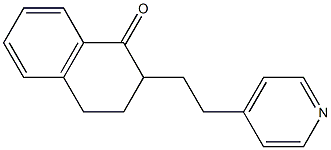 2-[2-(4-Pyridinyl)ethyl]-3,4-dihydronaphthalen-1(2H)-one Struktur