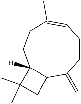 (1R)-4,11,11-Trimethyl-8-methylenebicyclo[7.2.0]undec-4-ene Struktur