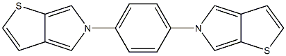 1,4-Bis[5H-thieno[2,3-c]pyrrol-5-yl]benzene Struktur