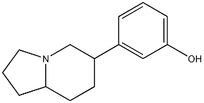 3-[(Octahydroindolizin)-6-yl]phenol Struktur