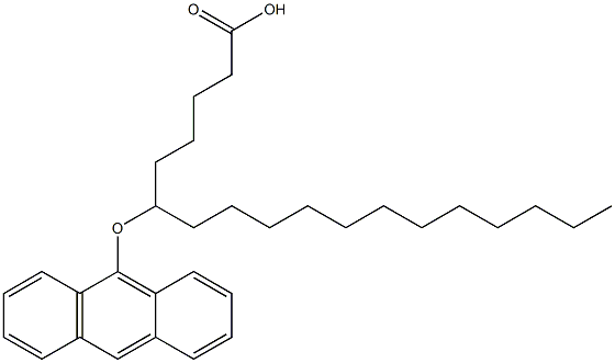 6-(Anthracen-9-yloxy)stearic acid Struktur