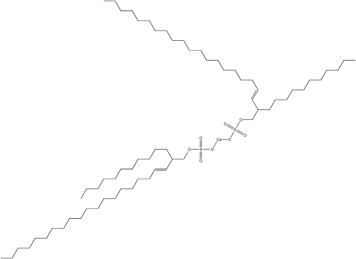 Bis(2-undecyl-3-docosenyloxysulfonyloxy)calcium Struktur