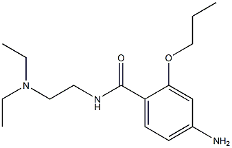 4-Amino-N-[2-(diethylamino)ethyl]-2-propoxybenzamide Struktur