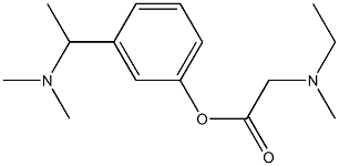 N-Ethyl-N-methylglycine 3-[1-(dimethylamino)ethyl]phenyl ester Struktur