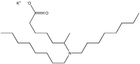 6-(Dioctylamino)heptanoic acid potassium salt Struktur