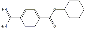 p-Amidinobenzoic acid cyclohexyl ester Struktur