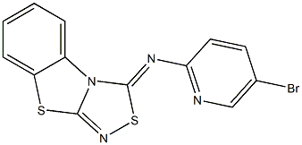 3-(5-Bromo-2-pyridinyl)imino[1,2,4]thiadiazolo[3,4-b]benzothiazole Struktur