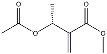 (3R)-3-Acetoxy-2-methylenebutanoic acid methyl ester Struktur