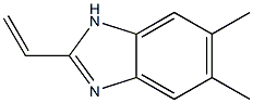 2-Vinyl-5,6-dimethyl-1H-benzimidazole Struktur