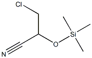 2-(Trimethylsilyloxy)-3-chloropropanenitrile Struktur