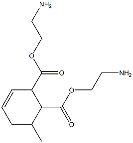 3-Methyl-5-cyclohexene-1,2-dicarboxylic acid bis(2-aminoethyl) ester Struktur