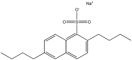 2,6-Dibutyl-1-naphthalenesulfonic acid sodium salt Struktur