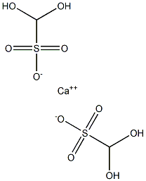 Bis(dihydroxymethanesulfonic acid)calcium salt Struktur