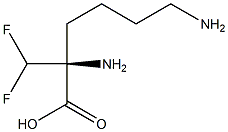 (S)-2-(Difluoromethyl)-2,6-diaminohexanoic acid Struktur