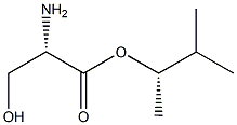 (S)-2-Amino-3-hydroxypropanoic acid (S)-1,2-dimethylpropyl ester Struktur