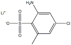 2-Amino-4-chloro-6-methylbenzenesulfonic acid lithium salt Struktur