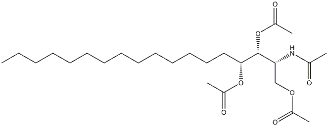 (2R,3R,4R)-2-(Acetylamino)octadecane-1,3,4-triol triacetate Struktur