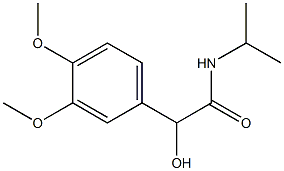 (-)-N-Isopropyl-3,4-dimethoxy-D-mandelamide Struktur