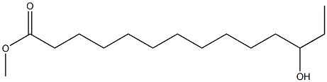 12-Hydroxytetradecanoic acid methyl ester Struktur